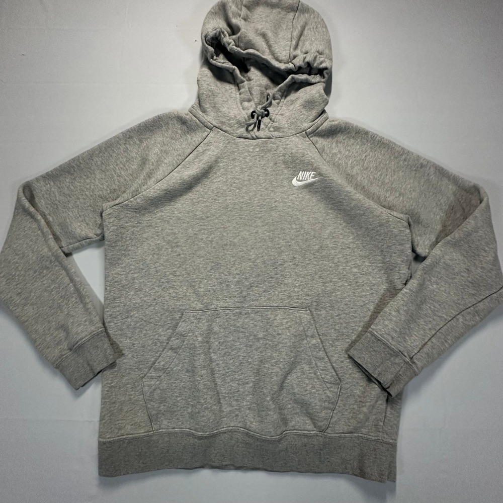 Nike‎ Sportswear Essential Fleece Hoodie Gray BV4124-063 Womens Small